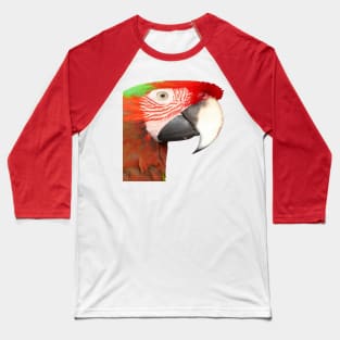 A Beautiful Bird Harlequin Macaw Portrait Vector Baseball T-Shirt